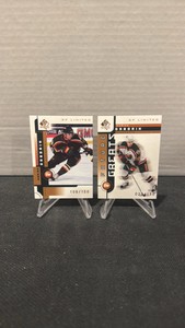 (2) 2002 SP authentic SP Limited Marian Gaborik Serial #150