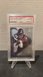 PSA 10 gem mint 2007 upper deck rookie premier Adrian Peterson rookie card