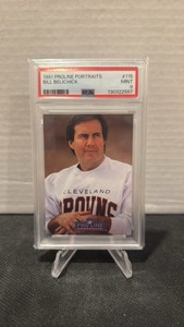 PSA 9 1991 proline portraits Bill Belichick rookie card