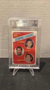 BGS 7 197172 tops scoring leaders, Lew Alcindor, Elvin Hayes and John Havlicek