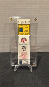 1987 American League, Championship series game, one unused ticket