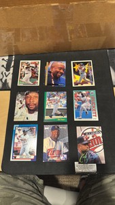 A lot of Kirby Puckett 1990s baseball cards
