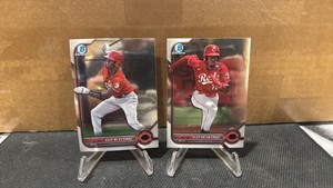 (2) 2022 Bowman chrome Elly De La Cruz rookie cards