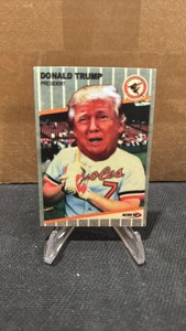 ACEO RP 1989 FLEER DONALD TRUMP PRESIDENT FK FACE CARD