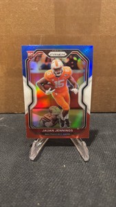 2000  Prizm Red white and blue prism Jauan Jennings Rookie card