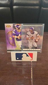 (2) Brett Favre Football Cards - Vikings Uniform