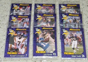 MINNESOTA VIKINGS 1999 BURGER KING 27 CARD SET - Randy Moss - Sealed - RARE