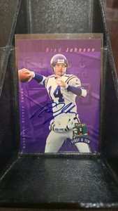 Brad Johnson Playoff Autographed Football Card