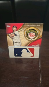 2023 Topps Ted Williams Triple Crown Commemorative patch Card