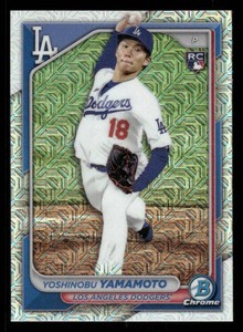 2024 Bowman Chrome Yoshinobu Yamamoto Rookie Card #36