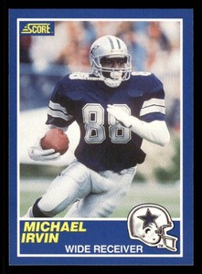 1989 Score Michael Irvin Rookie Card #18