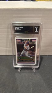 GMA 8 2006 Topps chrome refractor Joe Mauer