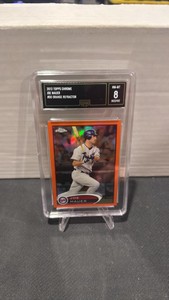 GMA 8 2012 Topps chrome orange refractor Joe Mauer