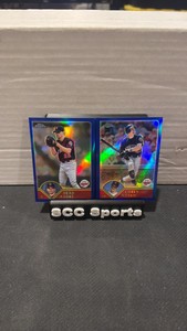 2003 Topps chrome refractor Brad Radke and Corey Koskie Serial #699