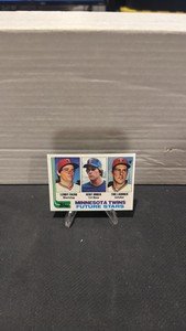 1982 Topps, Kent Hrbek Tim Laudner And Lenny Faedo rookie card