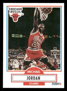 1990 Fleer Michael Jordan Basketball Card #26