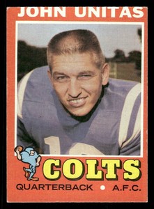 1971 Topps Johnny Unitas Football Card #1