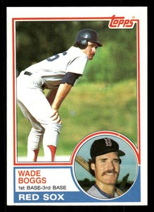 1983 Topps Wade Boggs Rookie Baseball Card #498