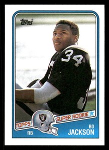 1988 Topps Bo Jackson Rookie Football Card