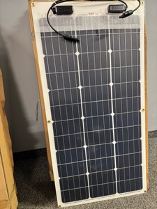 lot of 5 flexible 100 watt solar panels