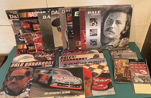 Collection of 23 Different Dale Earnhardt and NASCAR Calendars