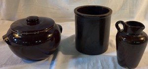 Lot of Brown Crockery
