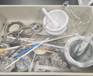 Tray of science tools