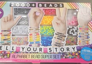 alphabet bead set, used