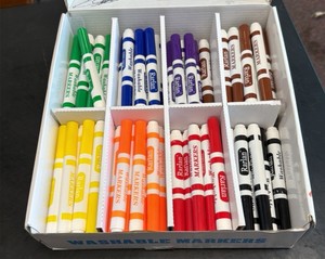 box of washable markers