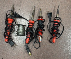 soldering irons with used spool