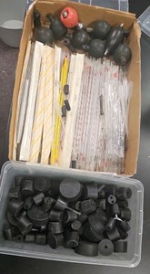 assortment of serological pipettes