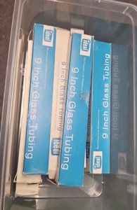 glass tubing and microscope slides
