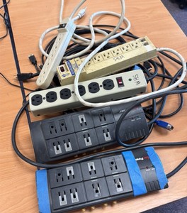 lot of surge protectors
