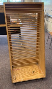 art drying rack on wheels