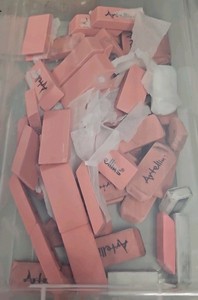 container of erasers