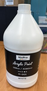 brand new acrylic paint - 138 ounce white