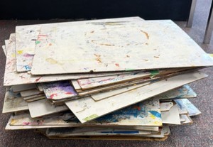 art drying tiles