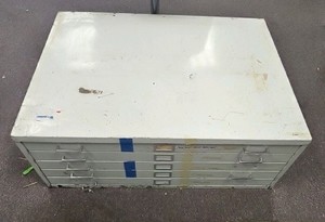 large metal art filing cabinet