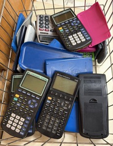 basket of calculators