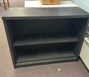 Black bookshelf