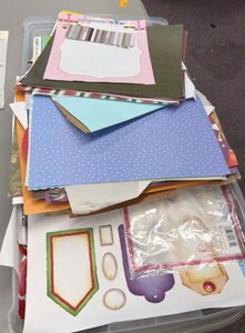 scrapbooking totes, two in lot
