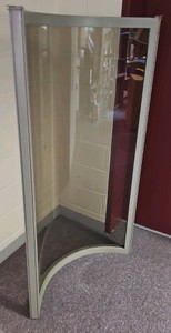 curved glass partition
