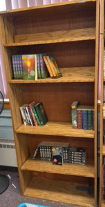 five shelf bookshelf