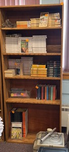 five shelf bookshelf