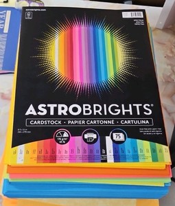 lot of astrobrite cardstock and construction paper