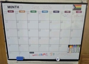 dry erase calendar