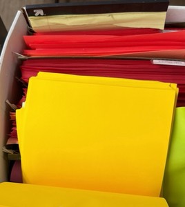 huge lot of construction paper, assorted colors