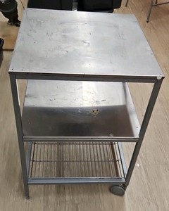 two wheel stainless steel cart