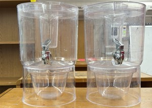 two drink dispensers