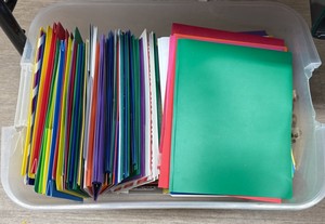 tote of folders
